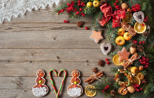 Новогодние фрукты