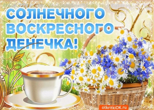 Доброго воскресного утра и хорошего дня