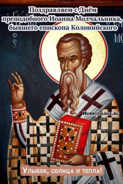 Преподобный Иоа́нн Безмолвник (Молчальник), Савваит, епископ