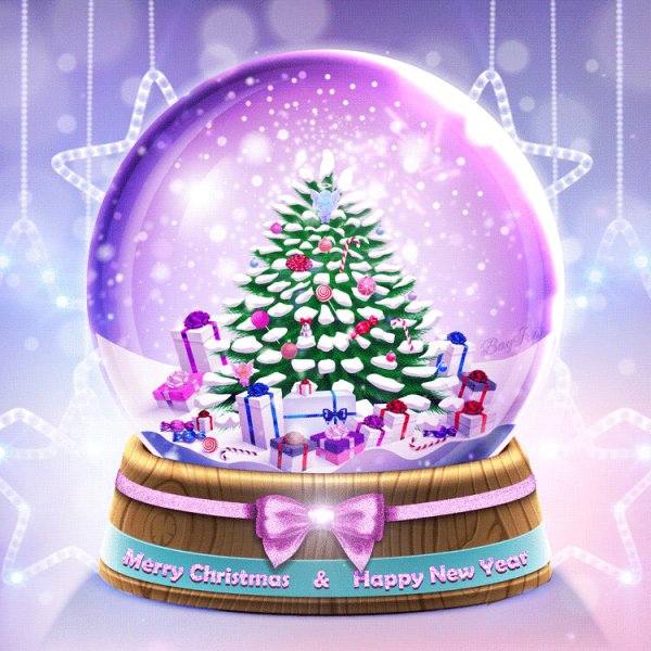 Новогодняя елка анимация