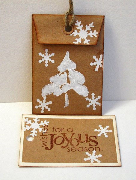 Новогодние открытки из крафт бумаги