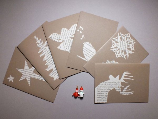 Новогоднее украшение крафт пакетов