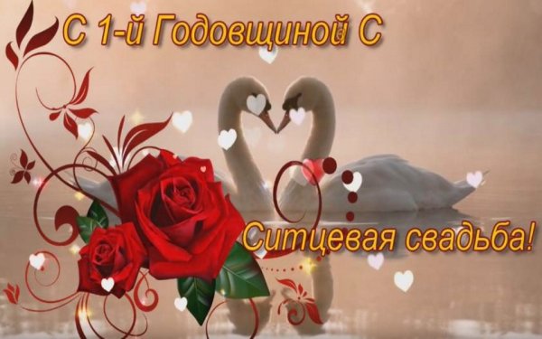 Поздравление с первой годовщиной свадьбы