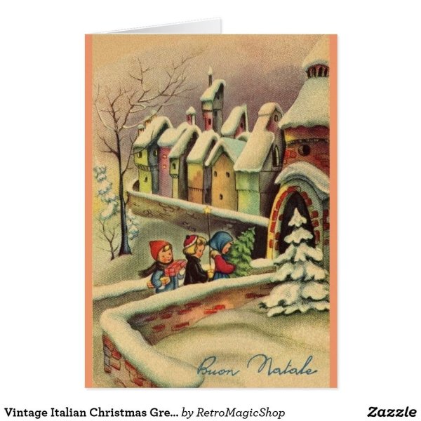 Рождественская открытка на итальянском