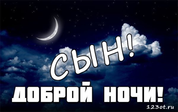 Спокойной ночи сынок