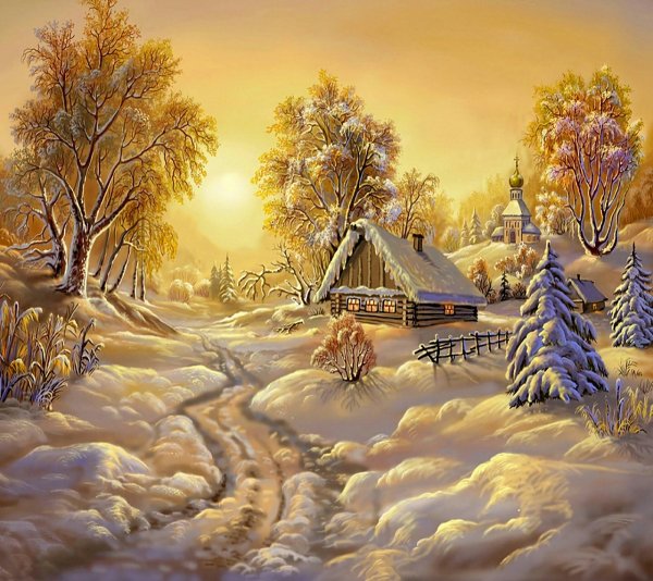 Зимние пейзажи Виктора Цыганова