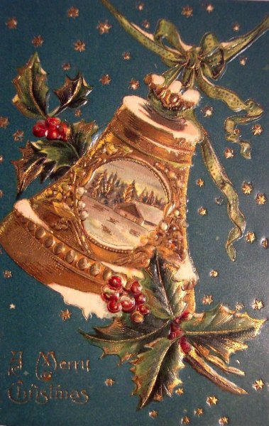 Рождественская открытка викторианской эпохи