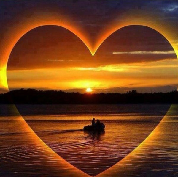 Пожелания спокойной ночи с сердечками