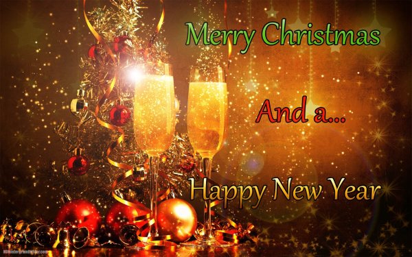 Поздравительные открытки Merry Christmas Happy New year