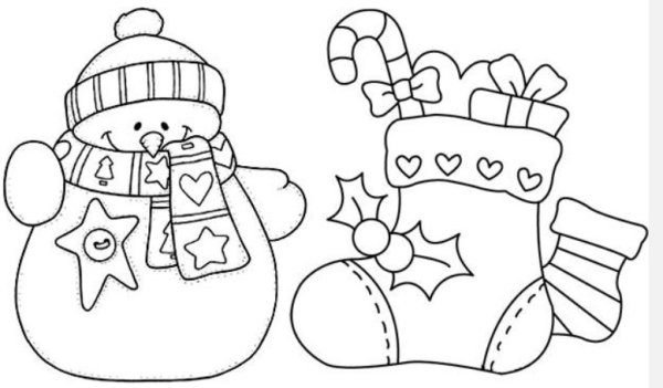 Новогодние аппликации на окна