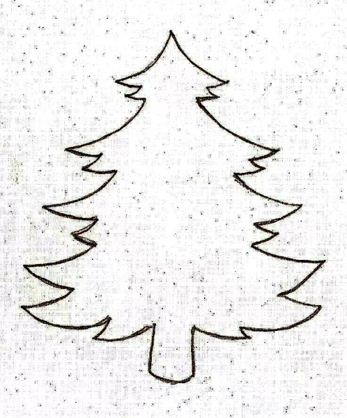 Елочка шаблон