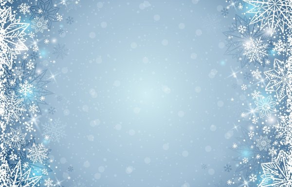 Зимний фон со снежинками