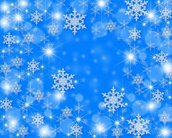 Фон снежинки