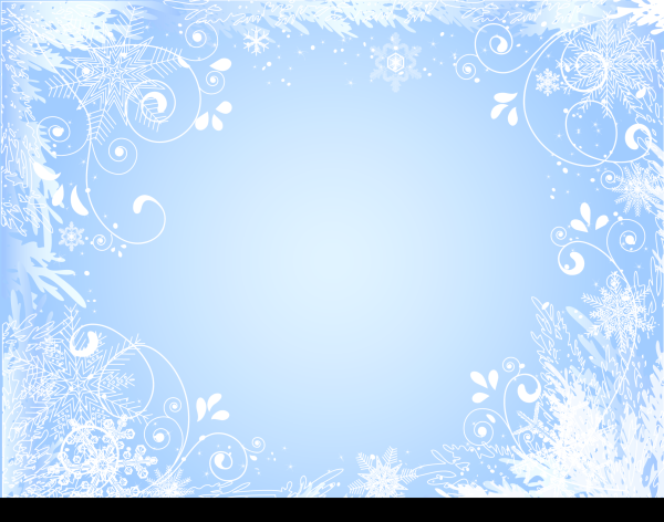 Зимняя рамка для презентации