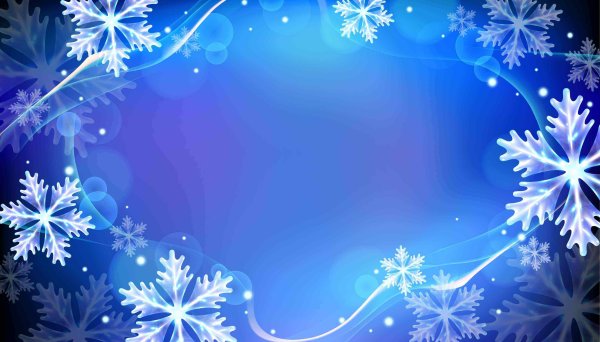 Фон снежинки