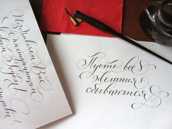 Подпись открытки