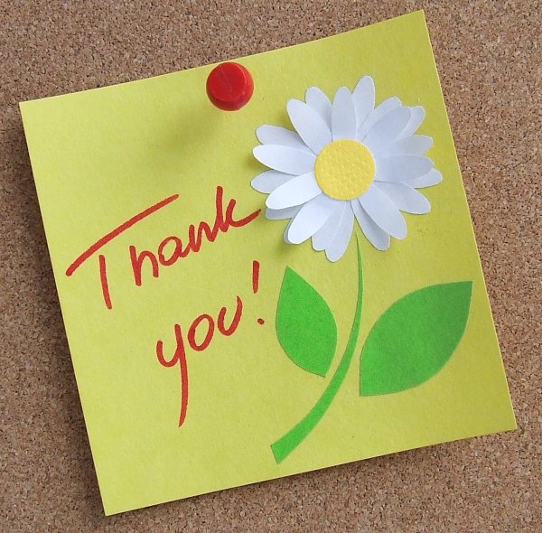 Открытка спасибо своими руками