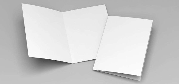 Открытка белая пустая