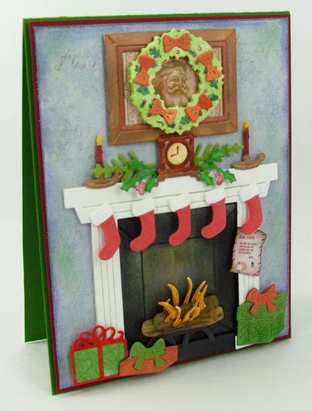 Новогодняя гостиная с камином иллюстрации