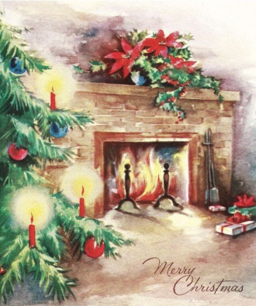Новогодний камин