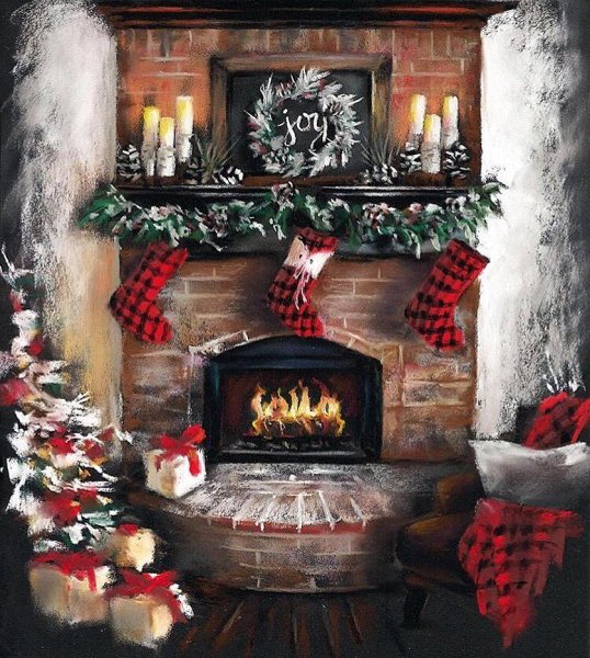 Камин Деда Мороза