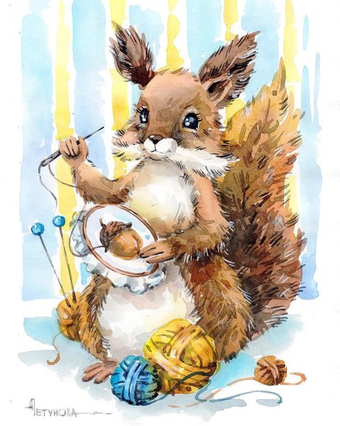 Анна Петунова белка рукодельница