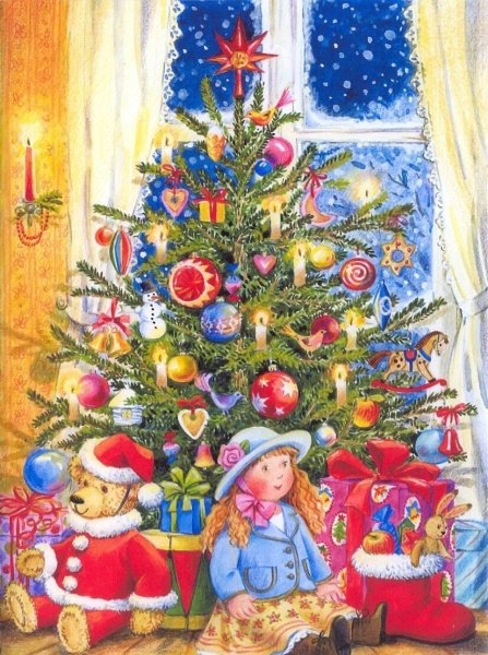 Художница Елена Уварова Рождество