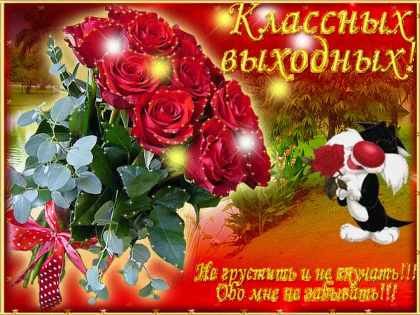 Прекрасных выходных