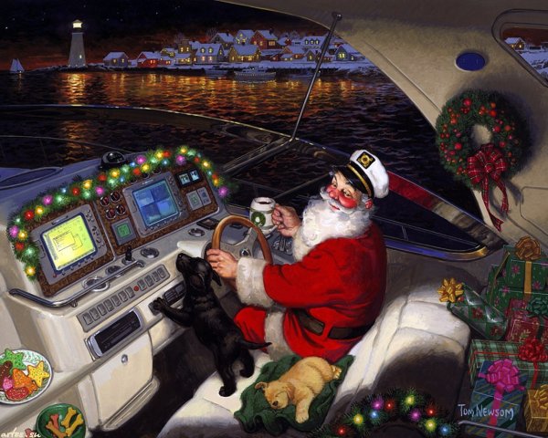 Дед Мороз на корабле