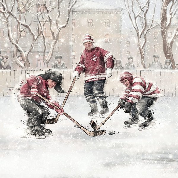 С новым годом хоккеисты