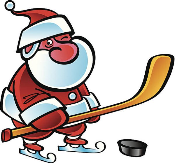 Дед Мороз с клюшкой