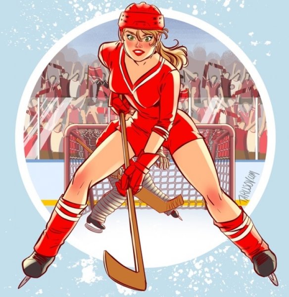 Советские плакаты хоккей