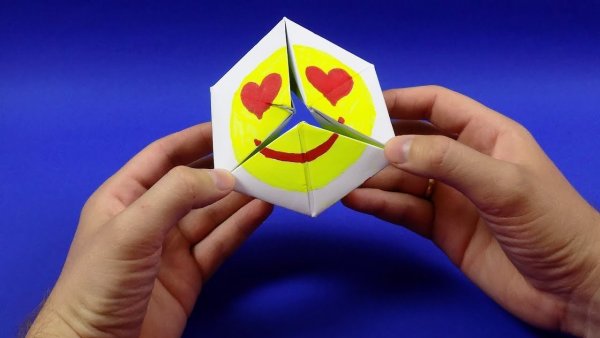 Оригами бесконечная открытка