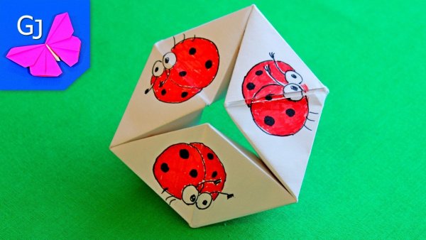 Бесконечная открытка из бумаги