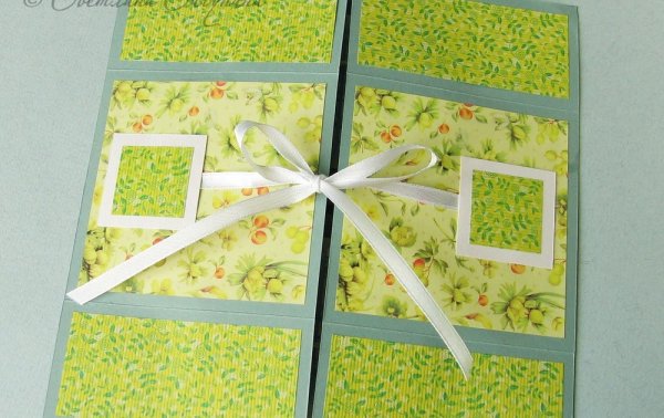 Бесконечная открытка из бумаги