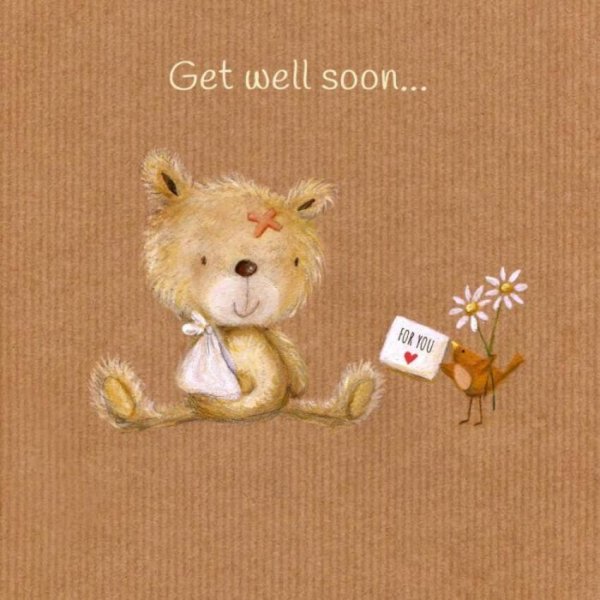Стильные открытки get well soon
