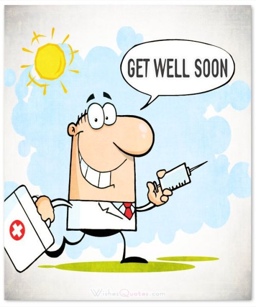 Get well soon cartoon