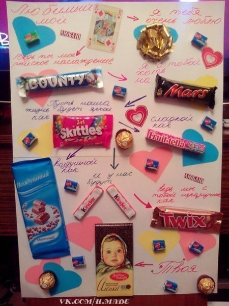 Сладкая открытка