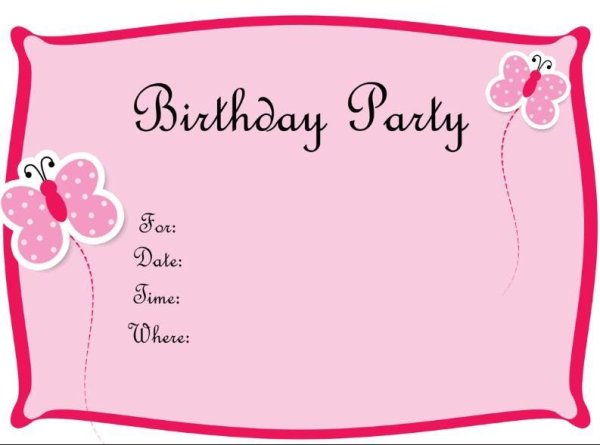 Пригласительные на день рождения на английском