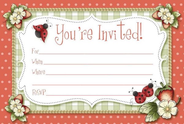Invitation Card шаблон