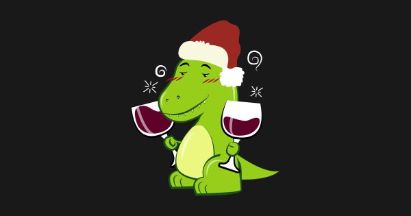 Новогодний динозавр