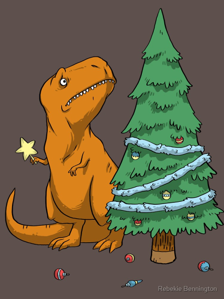 Новогодний динозавр