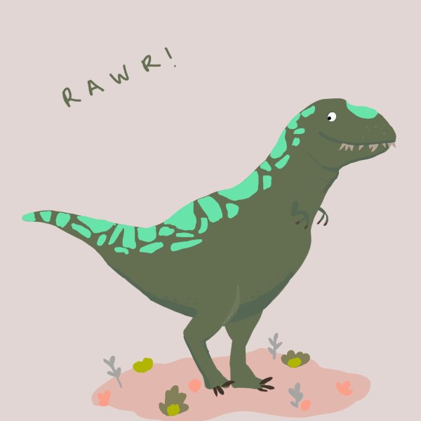 Новогодний Динозаврик