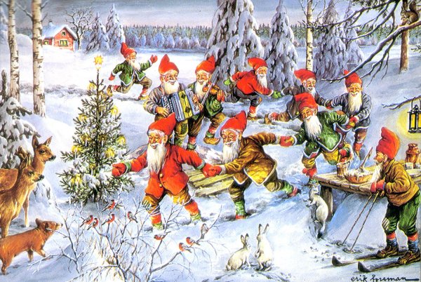 Юль Томтен и эльфы