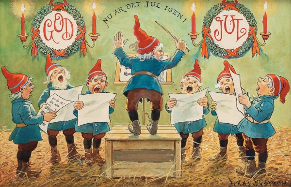 Открытка с Рождеством на шведском языке