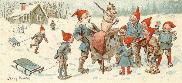 Дженни Юджиния Нистрем иллюстрации гномов