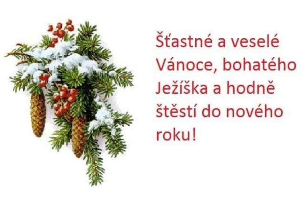 Поздравление с Рождеством на чешском