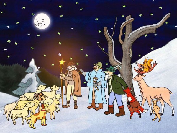 Чешские Рождественские открытки