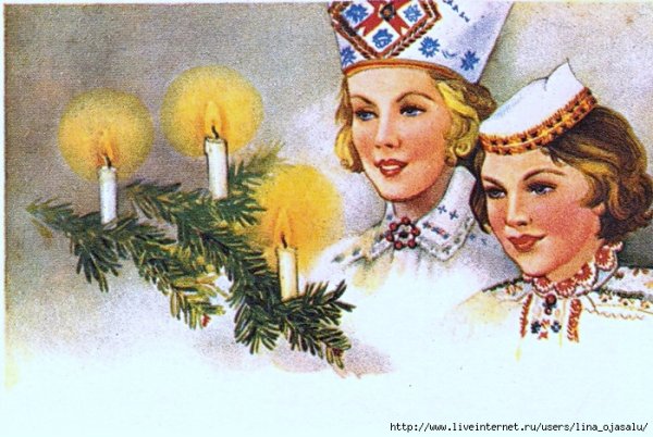 Эстонские Рождественские открытки