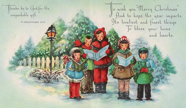 Новогодние открытки Германия